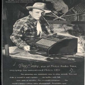 Bing Crosby Philco Record Player Ad 1947