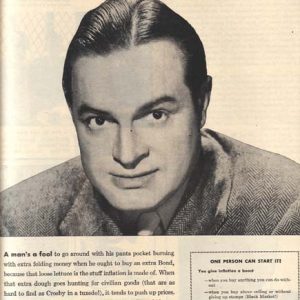 Bob Hope US War Bonds Ad 1945