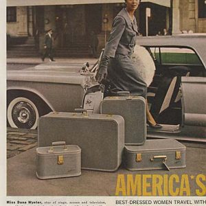 Dana Wynter Lady Baltimore Luggage Ad 1959