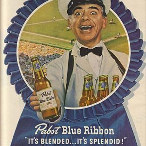 Eddie Cantor Pabst Blue Ribbon Beer Ad 1945