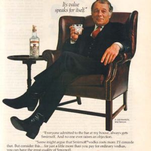 F. Lee Bailey Smirnoff Vodka Ad 1982