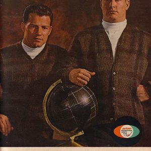 Frank Gifford & Paul Hornung Jantzen Sweaters Ad 1963