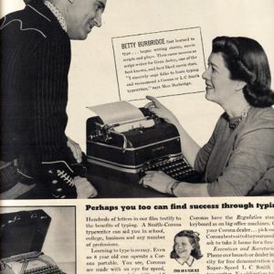 Gene Autry Smith-Corona Typewriters Ad 1941