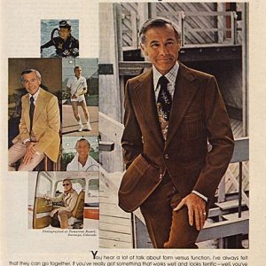 Johnny Carson Apparel Ad November 1975