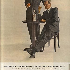 Joseph Cotten Smirnoff Vodka Ad 1958