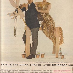 Monique Van Vooren Smirnoff Vodka Ad 1966