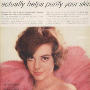 Natalie Wood Lux Soap Ad 1960