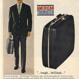 Oleg Cassini American Tourister Luggage Ad 1963