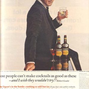 Robert Goulet Heublein Cocktails Ad 1965