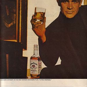 Sean Connery Jim Beam Bourbon Ad 1966