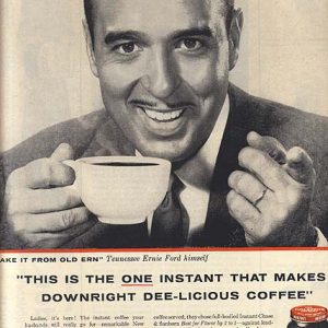 Tennessee Ernie Ford Chase & Sanborn Instant Coffee Ad June 1956