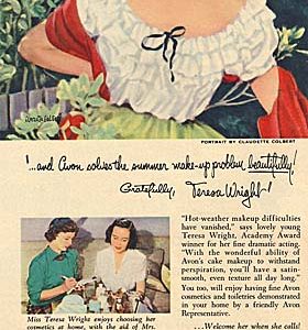 Teresa Wright Avon Ad 1951