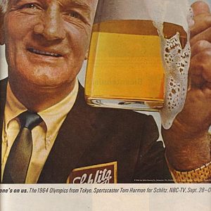 Tom Harmon Schlitz Beer Ad 1964
