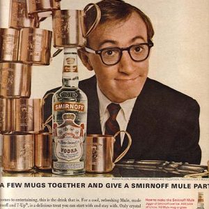 Woody Allen Smirnoff Vodka Ad July 1966