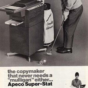 Arnold Palmer Apeco Copymaker Ad 1968