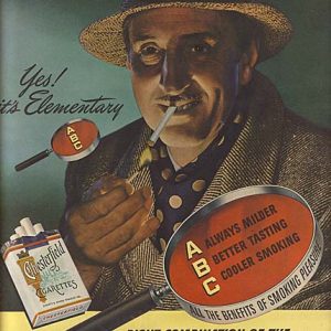 Basil Rathbone Chesterfield Cigarettes Ad 1946