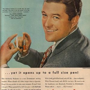 Dennis Morgan Eversharp Pen Ad 1948