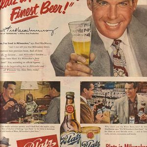Fred MacMurray Blatz Beer Ad 1949