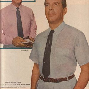 Fred MacMurray Van Heusen Shirts Ad 1955