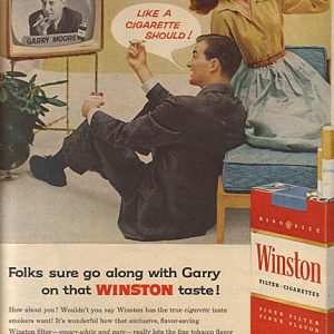 Gary Moore Winston Cigarettes Ad 1957