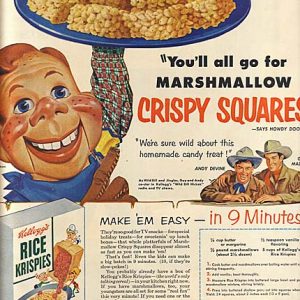 Howdy Doody Rice Krispies Ad 1953