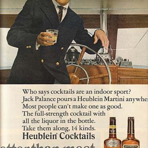 Jack Palance Heublein Cocktails Ad 1966