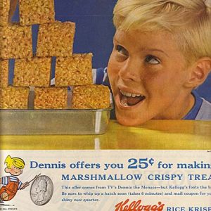 Jay North Kellogg's Rice Krispies Ad 1960