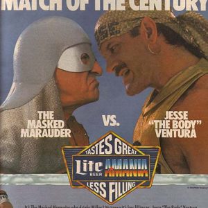 Jesse Ventura Miller Lite Beer Ad 1989