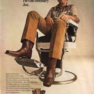 Joe Namath Dingo Boots Ad 1971