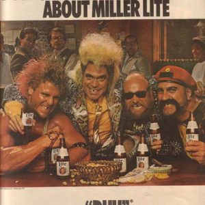 Joe Piscopo Miller Lite Beer Ad 1987