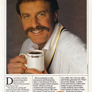 John Newcombe Sanka Coffee Ad 1986