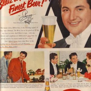 Liberace Blatz Beer Ad 1951