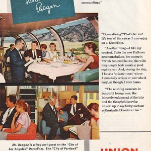 Ronald Reagan Union Pacific Railroad Ad 1959