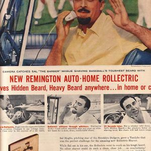 Sal Maglie Remington Shaver Ad 1957