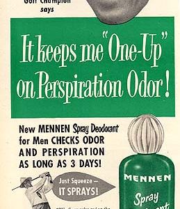 Sam Snead Mennen Deodorant Ad 1951