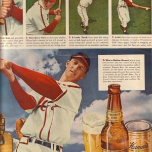 Stan Musial Hamm's Beer Ad 1949
