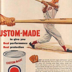 Ted Williams Texaco Havoline Motor Oil Ad 1950