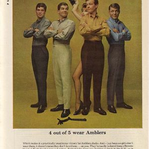 Amblers Slacks Ad 1963
