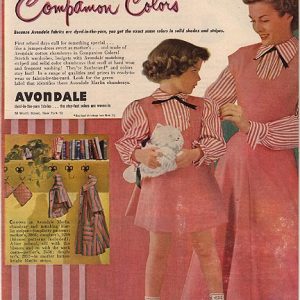 Avondale Mother Daughter Chambrays Ad 1949
