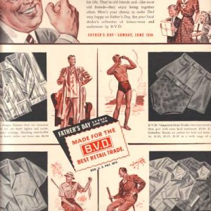 B.V.D. Men's Clothing Ad 1941