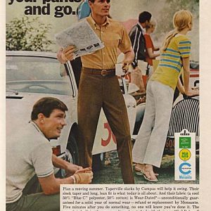 Campus Pants Men's Clothing Ad 1968