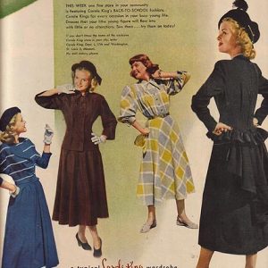 Carole King Women's Clothing Ad 1948