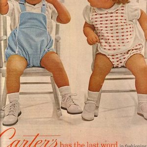 Carter’s Children’s Clothing Ad 1962