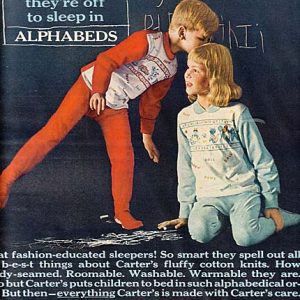 Carter’s Children’s Clothing Ad 1963