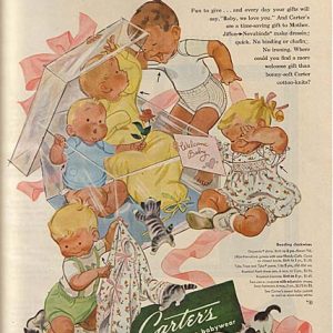 Carter’s Children’s Clothing Ad November 1952