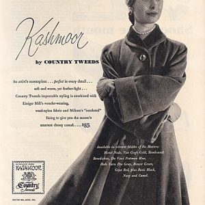 Country Tweeds Coats Women's Clothing Ad 1952