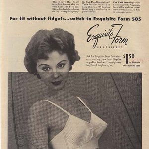 Exquisite Form Bra Ad 1954