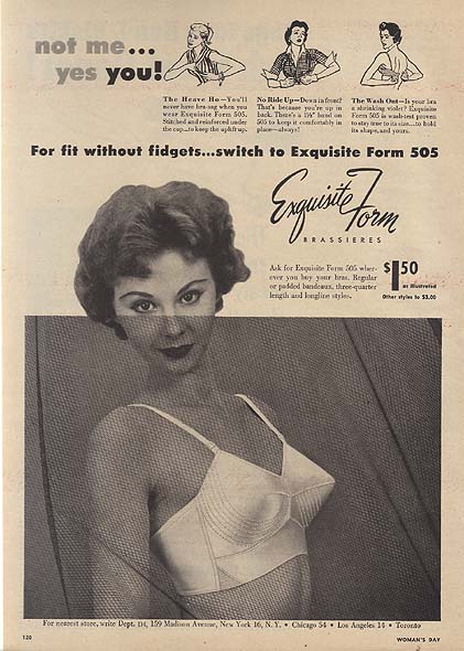 1983 Exquisite Form Shimmer 'n Lace & Bras Ad