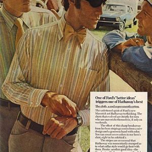 Hathaway Shirts Men’s Clothing Ad 1970