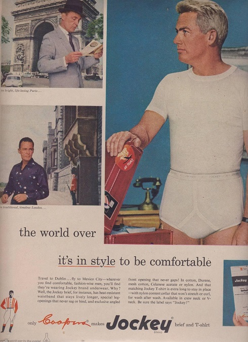 Original Vintage Advertisement for 1988 Jockey Men's Briefs Underwear 